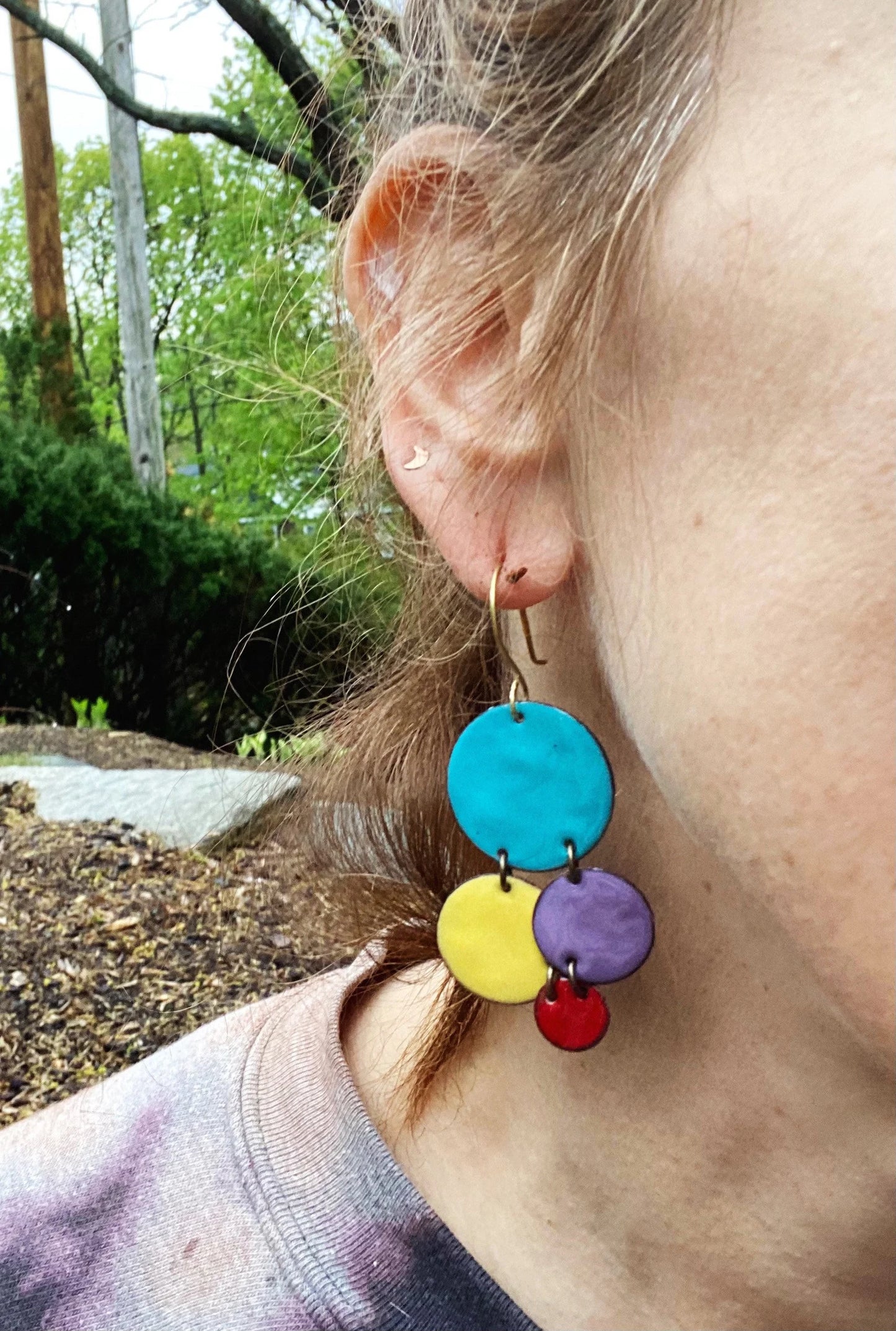 Bring IT ON earrings in Carribean or Mediterranean vibe