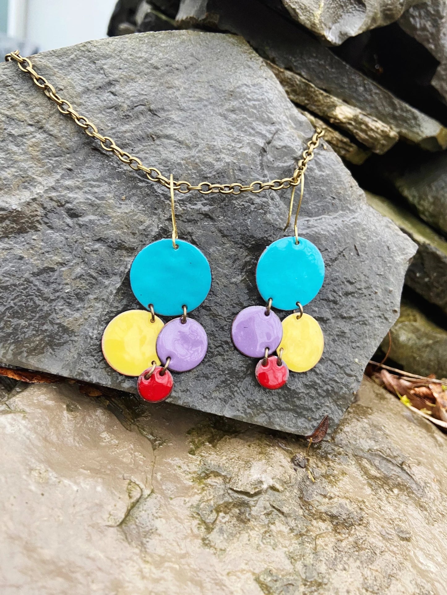 Bring IT ON earrings in Carribean or Mediterranean vibe