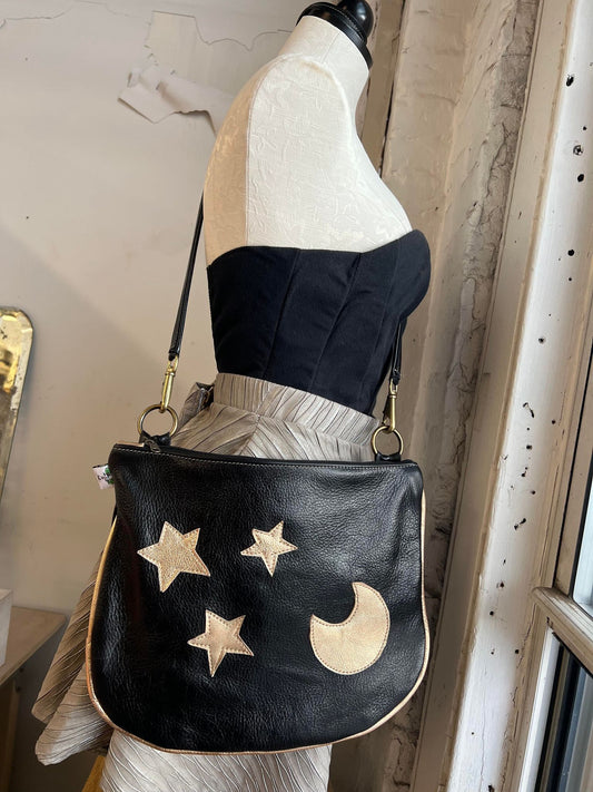 Black Bag With Gold Stars